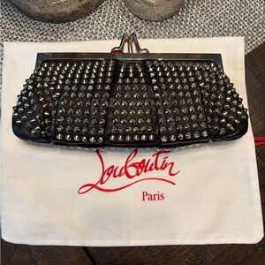 Christian Louboutin Black Spiked Bag